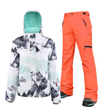 Outdoor Sports Windproof Waterproof Snow Jacket and Pants Ski Suits
